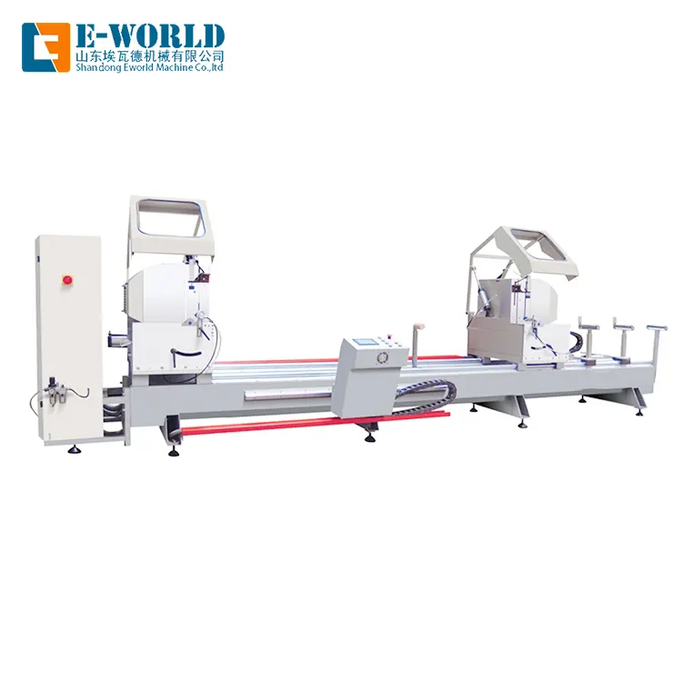 CNC automatic double head window profile cuttin...
